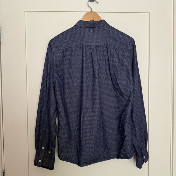 Descendent Of Thieves Shirt Mens Sz XL Navy Blue Long Sleeve Limited Edition - Picture 5 of 10